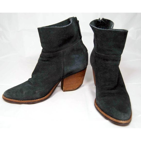 Matisse Suede Leather Zipper Ankle Booties - Picture 1 of 7